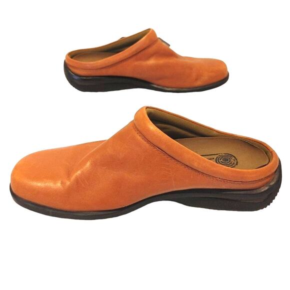 Rockport slip on clogs mules tan/brown/cognac - Picture 5 of 10